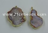 CGP3440 30*45mm - 45*55mm freeform south red agate pendants