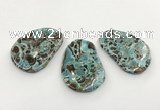 CGP3532 38*55mm - 40*58mm freeform ocean agate slab pendants