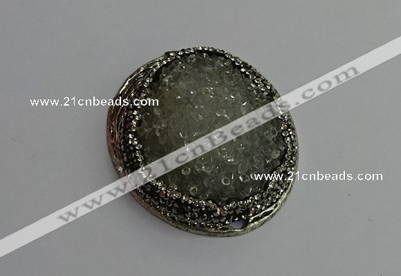 CGP356 35*55mm freeform crystal glass pendants wholesale