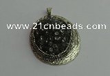 CGP362 35*55mm freeform crystal glass pendants wholesale