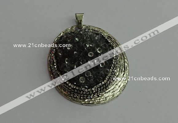 CGP362 35*55mm freeform crystal glass pendants wholesale