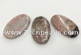 CGP3620 35*60mm oval rhodochrosite gemstone pendants