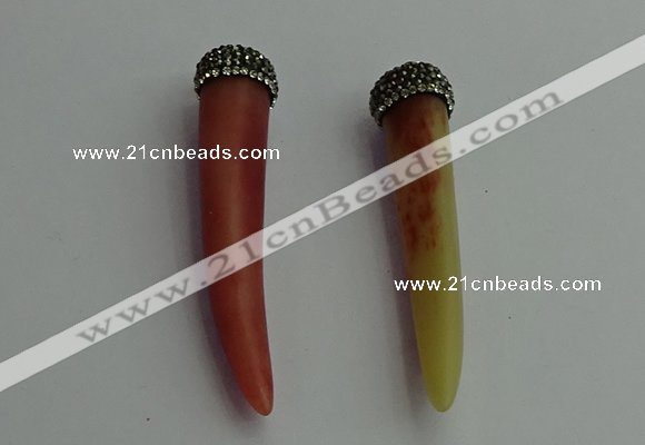 CGP392 10*65mm - 12*75mm horn bone pendants wholesale