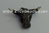 CGP400 45*65mm ox-head bone pendants wholesale