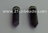 CGP412 12*45mm - 15*50mm sticks amethyst pendants wholesale