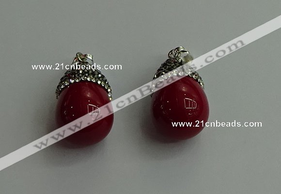 CGP458 15*25mm - 15*30mm teardrop pearl shell pendants wholesale