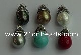 CGP464 15*25mm - 15*30mm teardrop pearl shell pendants wholesale