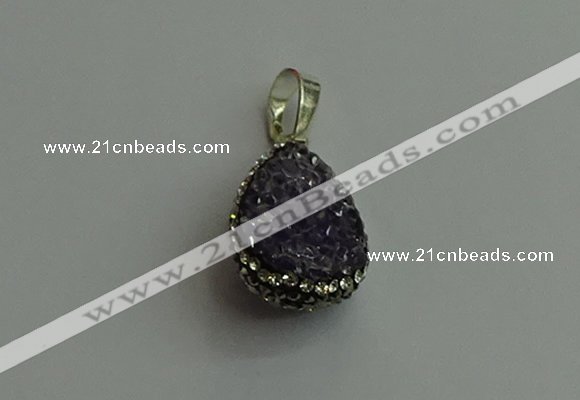 CGP469 15*20mm teardrop crystal glass pendants wholesale