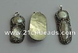 CGP547 20*45mm - 18*55mm freeform pearl pendants wholesale