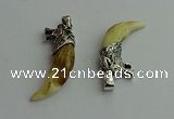 CGP550 10*45mm - 12*50mm horn dog tooth pendants wholesale