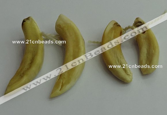 CGP551 12*40mm - 13*60mm horn horse tooth pendants wholesale