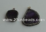 CGP560 25*35mm - 35*45mm freeform amethyst pendants wholesale