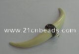 CGP632 15*95mm oxhorn resin pendants wholesale