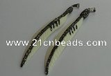 CGP655 18*95mm feather bone pendants wholesale