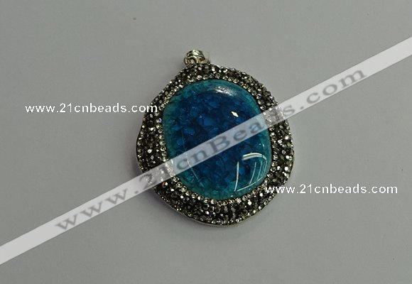 CGP663 40*45mm - 45*50mm freeform ceramic pendants wholesale