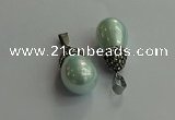 CGP715 15*25mm - 15*30mm teardrop shell pearl pendants wholesale