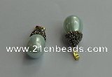 CGP716 15*25mm - 15*30mm teardrop shell pearl pendants wholesale