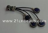 CGP726 16mm - 18mm coin lapis lazuli tassel pendants wholesale