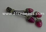 CGP739 18*25mm agate gemstone tassel pendants wholesale