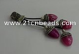 CGP739 18*25mm agate gemstone tassel pendants wholesale
