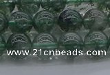 CGQ502 15.5 inches 8mm round imitation green phantom quartz beads