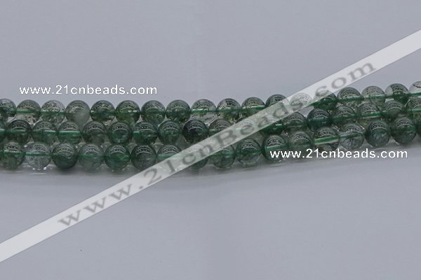 CGQ502 15.5 inches 8mm round imitation green phantom quartz beads