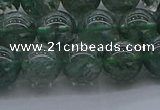 CGQ503 15.5 inches 10mm round imitation green phantom quartz beads