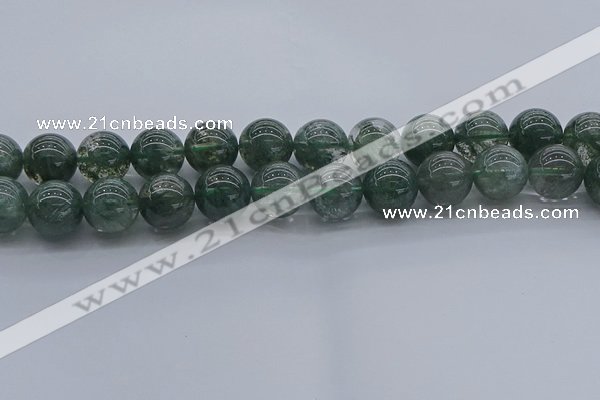 CGQ506 15.5 inches 16mm round imitation green phantom quartz beads