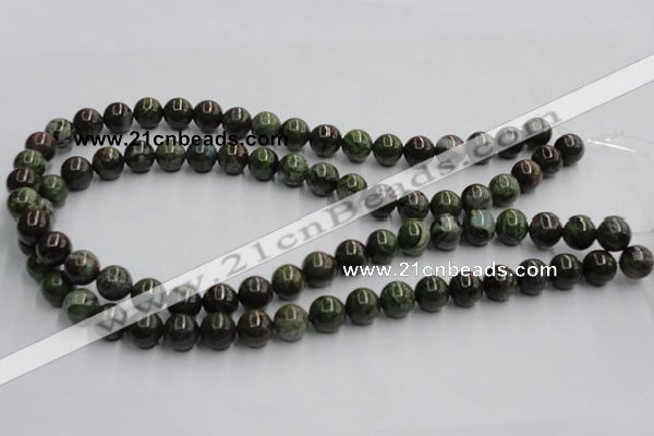 CGR03 16 inches 10mm round green rain forest stone beads wholesale