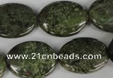 CGR28 15.5 inches 18*25mm oval green rain forest stone beads