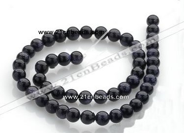 CGS01 15 inches 8mm round blue goldstone beads Wholesale