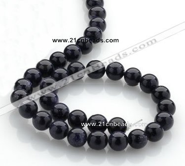 CGS02 15 inches 10mm round blue goldstone beads Wholesale