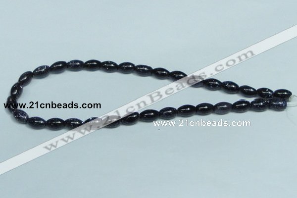 CGS121 15.5 inches 8*12mm rice blue goldstone beads wholesale