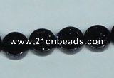 CGS124 15.5 inches 4*12mm coin blue goldstone beads wholesale