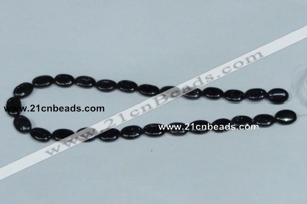 CGS134 15.5 inches 10*14mm oval blue goldstone beads wholesale