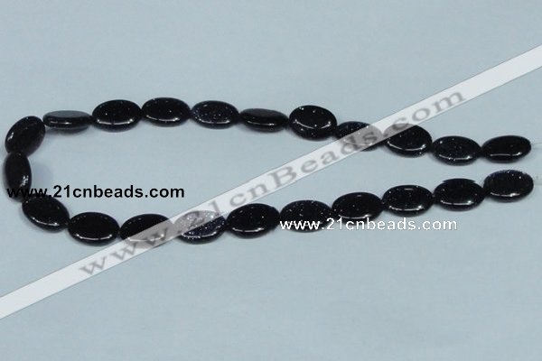 CGS135 15.5 inches 13*18mm oval blue goldstone beads wholesale