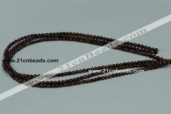 CGS200 15.5 inches 4mm round blue & brown goldstone beads wholesale