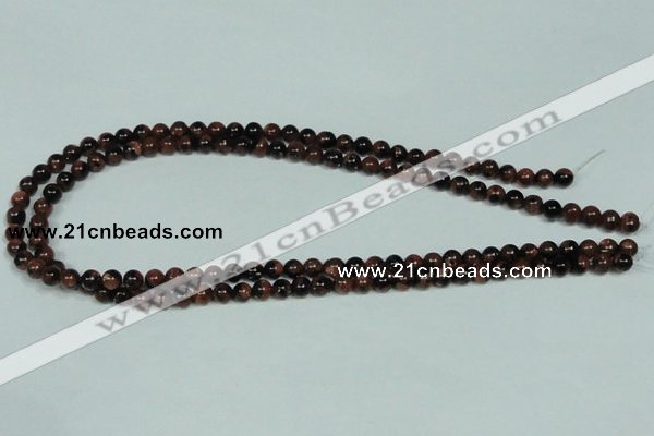 CGS201 15.5 inches 6mm round blue & brown goldstone beads wholesale