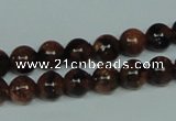 CGS202 15.5 inches 8mm round blue & brown goldstone beads wholesale