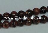 CGS202 15.5 inches 8mm round blue & brown goldstone beads wholesale