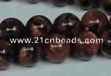 CGS205 15.5 inches 14mm round blue & brown goldstone beads wholesale