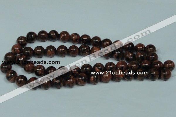 CGS205 15.5 inches 14mm round blue & brown goldstone beads wholesale