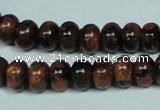 CGS207 15.5 inches 7*10mm rondelle blue & brown goldstone beads wholesale