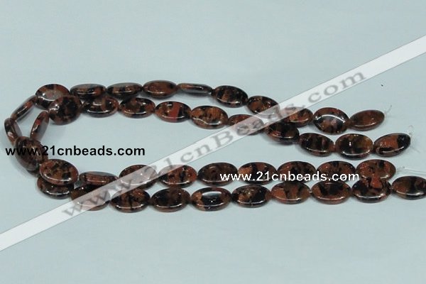 CGS211 15.5 inches 13*18mm oval blue & brown goldstone beads wholesale