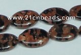 CGS212 15.5 inches 15*20mm oval blue & brown goldstone beads wholesale