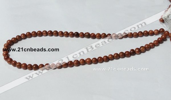 CGS50 15.5 inches 6mm round goldstone beads wholesale