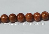 CGS51 15.5 inches 8mm round goldstone beads wholesale