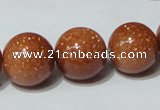 CGS54 15.5 inches 16mm round goldstone beads wholesale