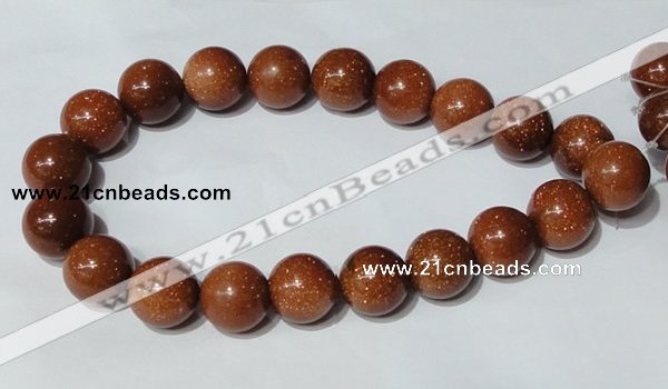 CGS56 15.5 inches 20mm round goldstone beads wholesale