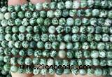 CGS601 15 inches 6mm round green spot stone beads wholesale